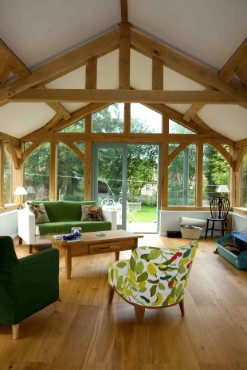 Oak framed garden room